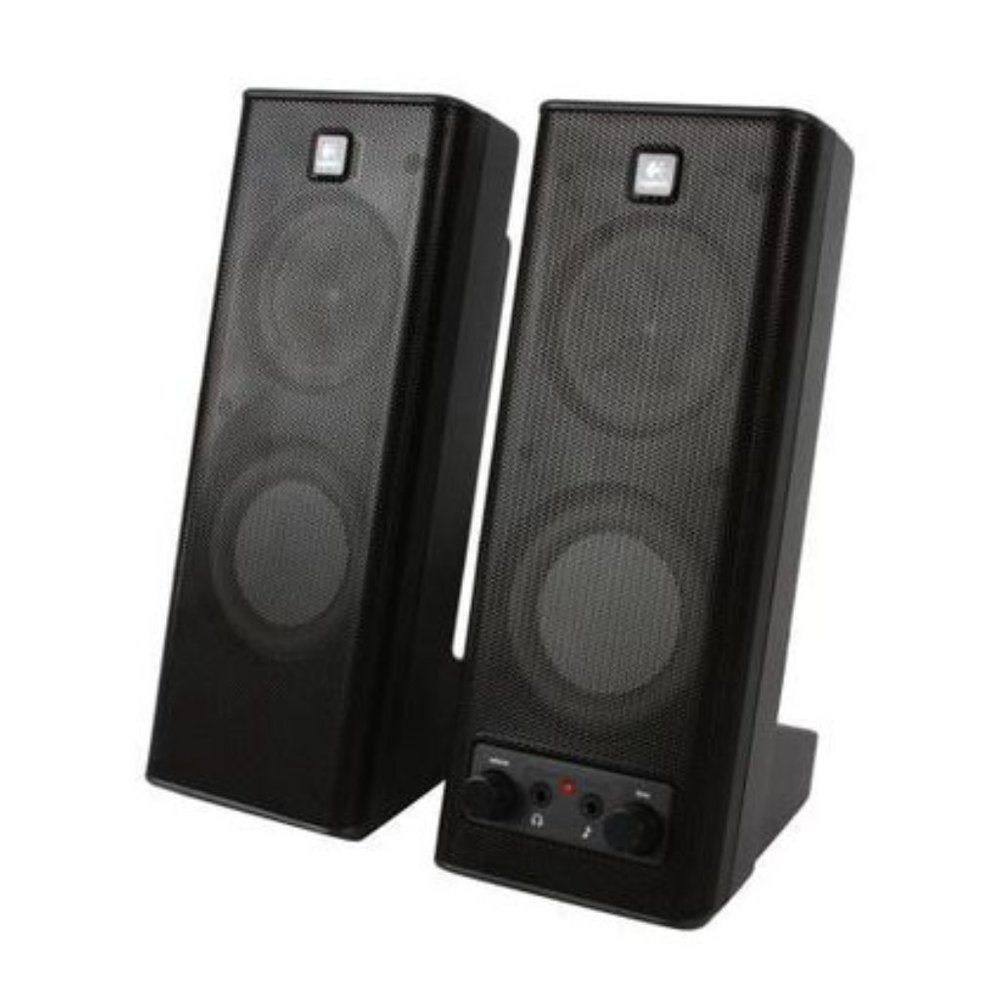 Logitech X 140 - PC multimedia speakers - 5 watt RMS  Stereo Speaker System